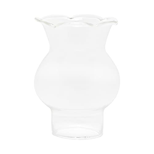 【Sicurezza】 Il camino in vetro trasparente di ricambio è realizzato in vetro borosilicato resistente al calore, non facile da esplodere ad alte temperature.