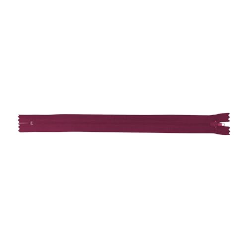 Image of Mandala Crafts 100 PCs Maroon Closed-End 8 Inches Nylon Zippers for Sewing