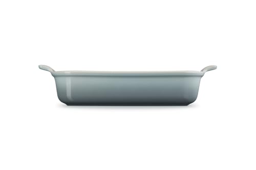 Le Creuset Rechteckige Auflaufform Tradition aus Steinzeug, 32 cm, 2.31 kg, Sea Salt – Ansicht 3
