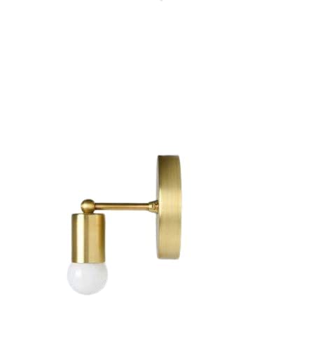 MJ Enterprises Vintage Style Watts Holder Brass Antique Modern Wall Sconce Single Lamp Fixture