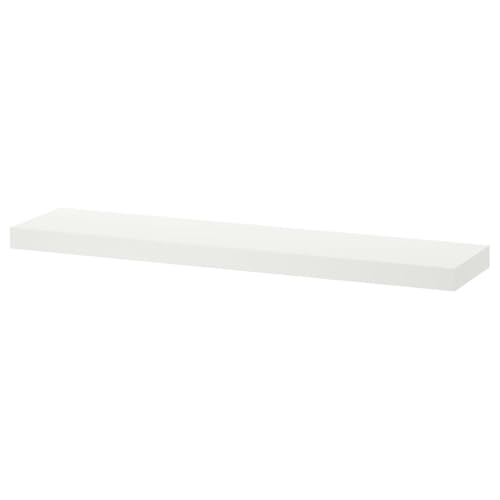 ProTuning LACK Estante de pared, blanco, accesorios de montaje ocultos, 110 cm de largo x 26 cm de profundidad x 5 cm de grosor, capacidad de carga de 10 kg