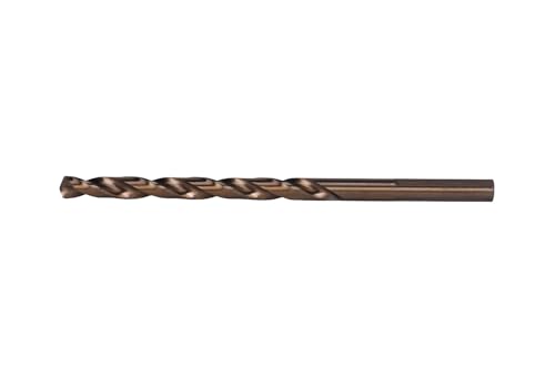 Image of Century Drill & Tool 26812 Cobalt Drill Bit, 3 /16 inch, Pro Pack of 6 | Straight shank, 3-1 /2 inch overall length, 135 point, cuts stainless steel, hard metals & metal