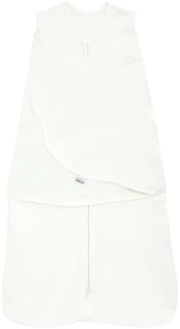 HALO 100% Cotton Sleepsack Swaddle, 3-Way Adjustable Wearable Blanket, TOG 1.5, Cream, Small, 3-6 Months