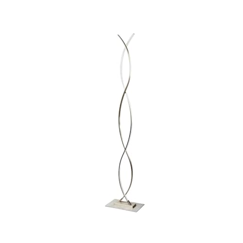 Lindby Lampada da Terra LED a stelo Minimalista, Piantana Salotto Moderna Luce bianca calda 3000K 24W Spirale Pavimento per Soggiorno Camera Letto Ufficio
