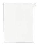 Avery Individual Legal Exhibit Dividers, Allstate Style, 1, Side Tab, 8.5 x 11 inches, Pack of 25 (82199)