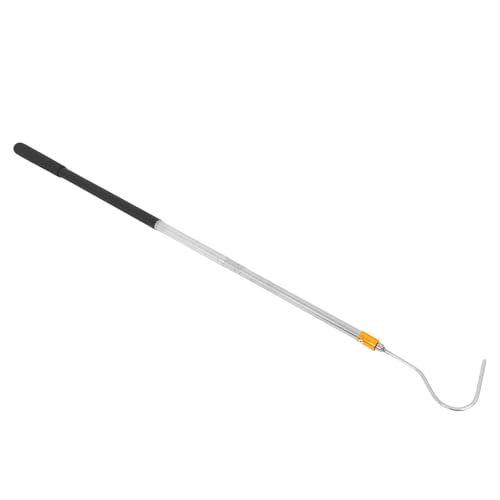SOLUSTRE Schlangenfanggerät Teleskophaken aus Edelstahl 1,5m Verstellbar für Sicheres Handling von Reptilien und Schlangenfänger für Feldarbeit und Reisen