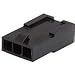436400301, 0436400301 Conn Housing M 3 POS 3mm Crimp ST Cable Mount Black Micro-Fit 3.0 Bag (100 Items)