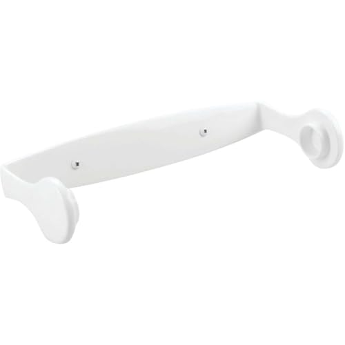 Porta rollo de toallitas de papel de pared iDesign en plástico blanco, 28,5 cm 7