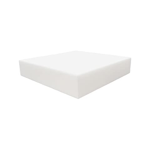 FoamRush 6" H x 26" W x 32" L Upholstery Foam High Density Firm Foam Soft Support (Chair Cushion Square Foam for Dining Chairs, Wheelchair Seat Cushion Replacement) Cover