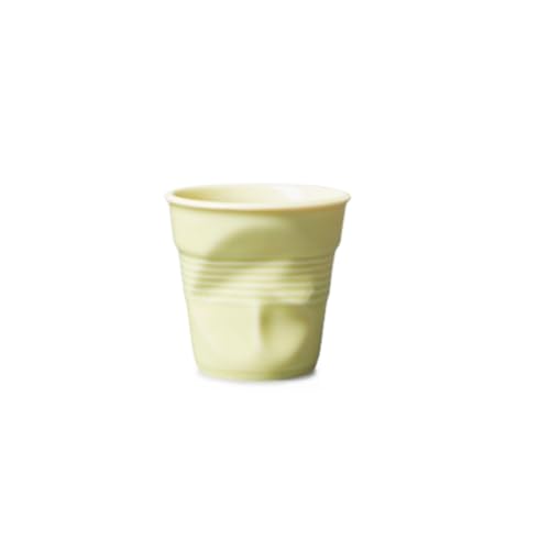 REVOL - Gobelet froissé Jaune acidulé 8cl (vendu à l'unité)