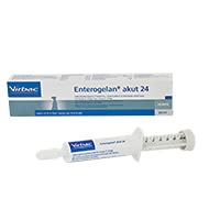 Virbac Enterogelan akut 24 | Doppelpack | 2 x 24 ml | Diät-Ergänzungsfuttermittel für Hunde & Katzen | Mit Präbiotikum Inulin