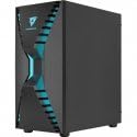 Aerocool Cronus Mid Tower Case – PC Gaming Case with 1 x 1400mm ARGB Rear Fan, RGB LED Front & Full Tempered Glass Side Panel, GPU Bracket, Supports Liquid Cooling, Cable Management, Tower Case, Black - Case PC - Immagine 8