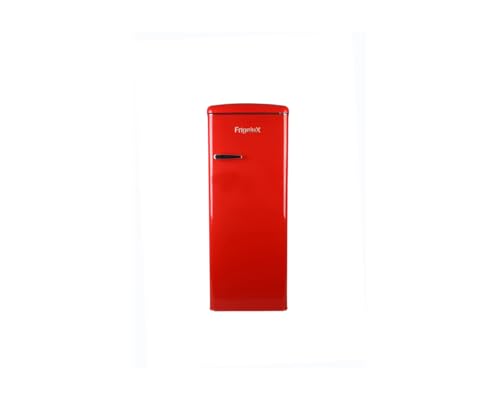FrigeluX Réfrigérateur Armoire Retro Vintage Rouge 218L RF218RRA++