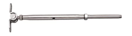 Tensor tipo Wall Mount & Swage en acero inoxidable 316 de 3/16" miniatura 1