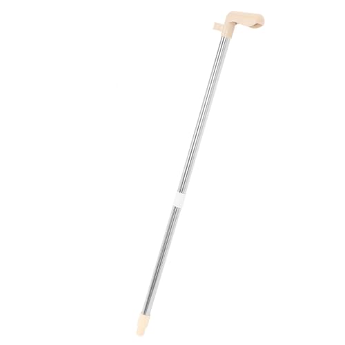 MUCKLILY Replacement Handle Metal Dustpan Rod Accessory Strong Buckle for Efficient Floor Cleaning Random Color