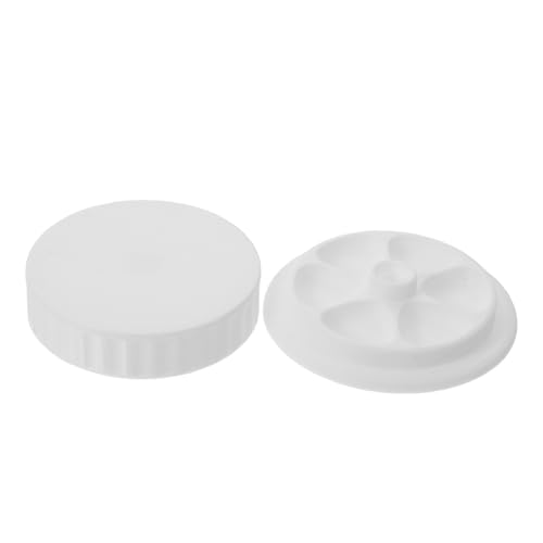 Gadpiparty Kunststoff Mischpalette mit Fächern und Sicherem Deckel Mason Jar Design Tragbare Wasserfarben Palette für Künstler Kompakte Transportpalette für Aquarell Gouache und Ölfarben