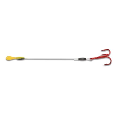 Northland Sting'R Hook 3' – #10 Treble Hook, 12 lb Leader, Fast-Snap Connector, Red, 6-Pack