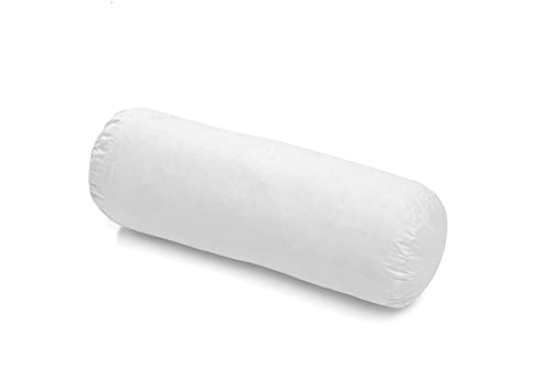 Hanskruchen Feder Nackenrolle mit 70% Federn - 100% Baumwolle - Allergiker geeignet - Nackenkissen 15 x 40 cm - für Reisen und Camping Cover