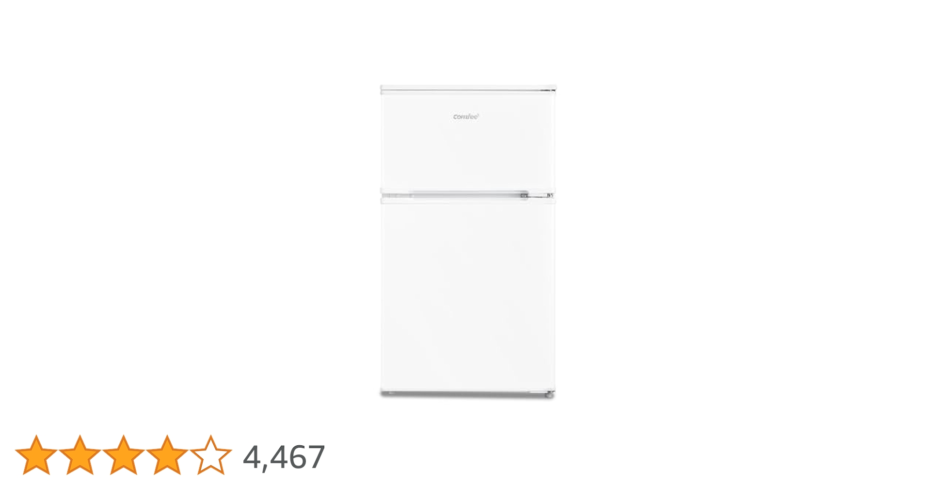 新品 COMFEE' 冷蔵庫 90L 2ドア 白 RCT90WH/E コンフィー COMFEE' 冷蔵庫 90L 2ドア 右開き ホワイト RCT90WH/E 耐熱天板