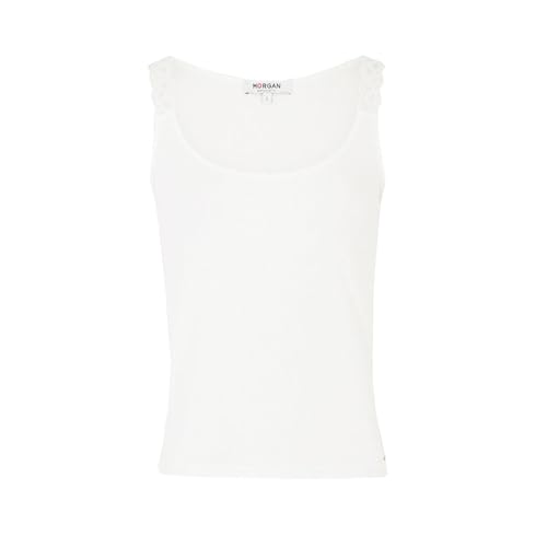 Morgan 251-doubi Camisetas, Off White M, Mujer