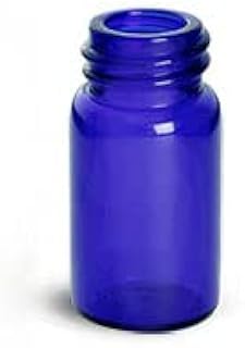 5/8 dram Blue Glass Vials (Bulk), Caps Not Included