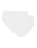 Schiesser Damen 2PACK Midi Unterwäsche, Weiss, 44