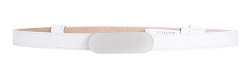 Ceinture en cuir 20mm Vanzetti blanc W120 accessoire mode pantalon