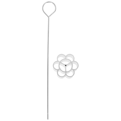 BESPORTBLE Molde Metálico para Freír Snacks Fritos de Aluminio con 9 Agujeros Molde para Timbales Buñuelos y Galletas Caseras Utensilio de Cocina para Preparar Aperitivos Aceite