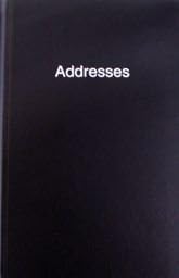 Small A7 Pocket Sized Hardback Personal Address Book Black