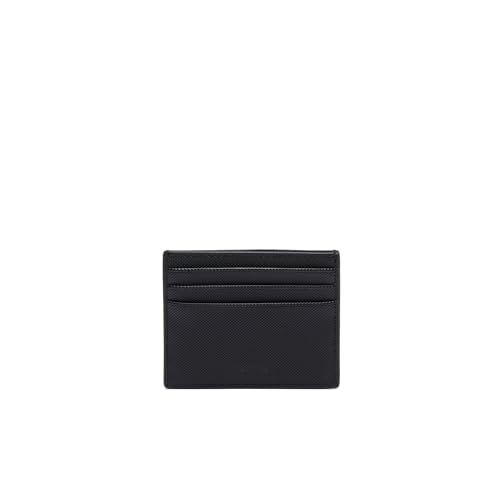 Lacoste Men's Classic Coated Canvas Card Holder, Black, One Size4