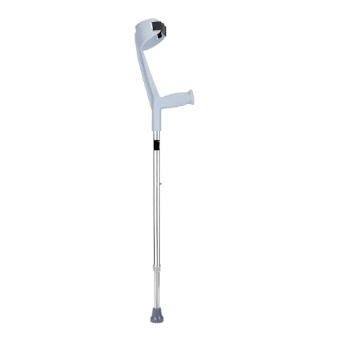 Saini_MEDICOS Elbow Support Walking Stick | Height Adjustable | with 100% Aluminum Body | Crutch for Fractured Leg Patient | Men/Women/Old Age People