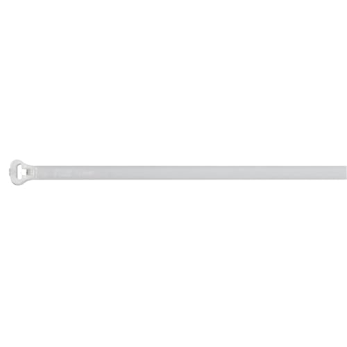Thomas & Betts TY26M 11" Natural Cable Ties, 30 lb Tensile Strength, Stainless Steel Barb and Infinite Locking Positions, Corrosion Resistant Nylon for Indoor Application, 1000 Pack