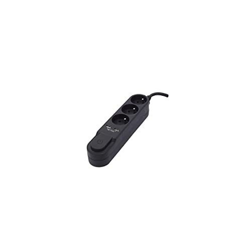 Bloc multiprise 3 prises interrupteur et double USB Chacon cordon 1,5m - 3