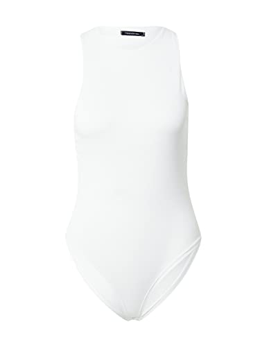 TRENDYOL Damen Gestrickter Körper mit Dunklen Nieten T Shirt, Weiß, S EU