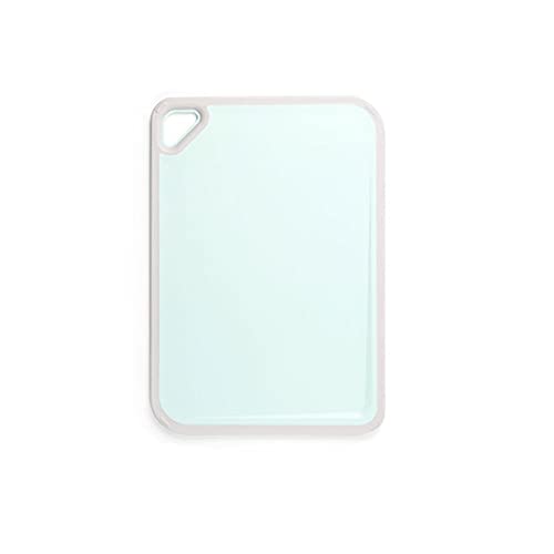 Resistentes Tablas de Cortar Tablero de corte de cocina Tajadera de plástico con ranura de jugo y agujero de colgar, pequeña a grande, tabla de cortar de frutas domésticas, verde Tabla de cortar de co