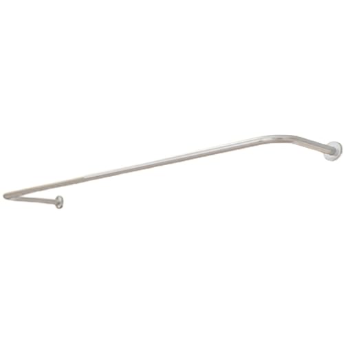 Perchero de pared de acero inoxidable con elegante acabado plateado para colgar ropa 2