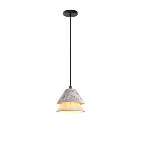 Suspension japonaise double abat-jour conique pour chambre et salon