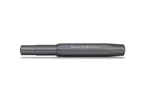 Image of Kaweco AL SPORT Fountain Pen Anthracite I Premium Fountain Pen for Ink Cartridges, 13 cm I Nib: M (Medium)
