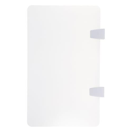 Image of SHINEOFI Acrylic Office Desk Divider Privacy Panel with Frosted Surface and Iron Frame, Light Transmission and Deformation Resistant Partition for Work Environment and Schools,
