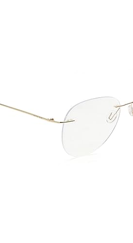 Image of Jodykoes Premium Rimless Frame for Women and Men: Stylish Aviator Spectacle Eyeglasses with Anti-Glare Coating