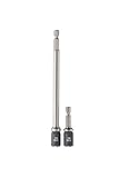 Malco SAWTCOMBO 2 in. and 6 in. Reversible SawTooth Hex Driver 1/4 in. and 5/16 in, 2 piece set, Black