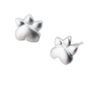 Boucle d'oreille chat et chien mignon en argent pour fille