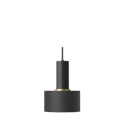 Suspension LED avec procédé spray grind et finition noire pour style industriel
