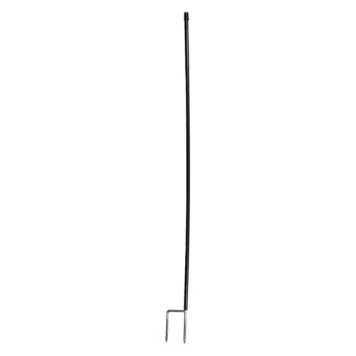 horizont Zusatzpfahl für Netze 105 cm über dem Boden, 118 cm Gesamtlänge, 5 Stück, Kunststoffpfähle mit Doppelspitze, schwarz – Zusatzpfähle für Weidenetze, Weidezaunpfähle, Zaunstangen