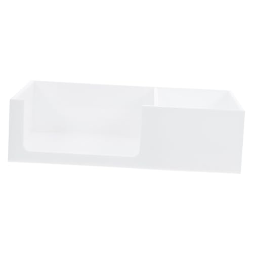 JECOMPRIS Compact Acrylic Tea Bag Holder Tea Packet Tissue Case Storage Counter Top Organizer for Kitchen Office