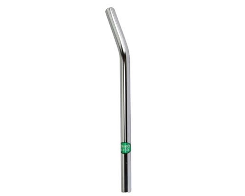 ALTALINE Bicycle Chromoly Chrome Plated Lay-Back 22.2mm Seatpost 400mm Long Without Support