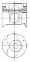 IPSA PI000101 Pistone motore con fasce elastiche con porta fascia elastica
