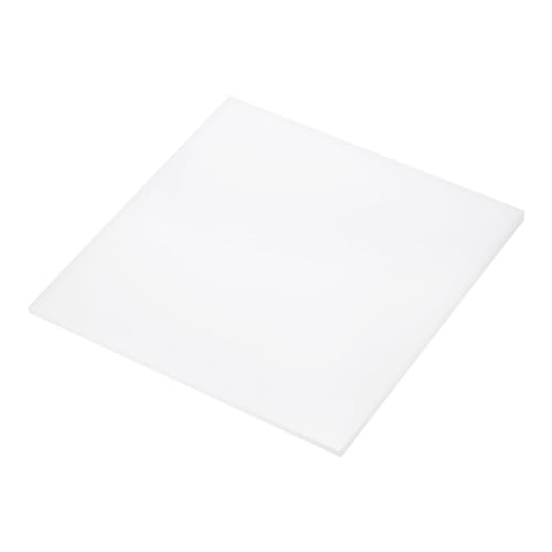 Image of DMiotech 8 x 8 x 3 /16 Inch Plastic UHMW Sheets, Ultra High Molecular Weight Polyethylene, Opaque White Polyethylene Board for Automotive, Chemical, Manufacturing, DIY Home Kitchen