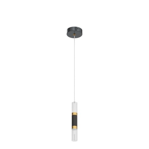 Image of Modern Kitchen Island Light Fixture Dimmable LED Black Mini Pendant Light Bedroom Bedside Table Black Gold Small Pendant Lighting (3-Pack)