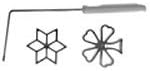 Iron Rosette Polyamide Handle sv7098, 27 Centimeters Long/2 Designs